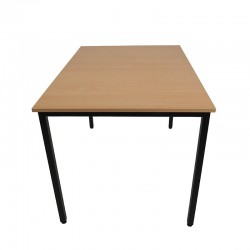 Stół prostokątny Box Black 120x80 Buk