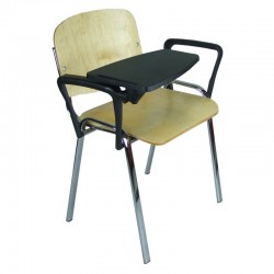 Krzesło Iso Chrom Sklejka z pulpitem