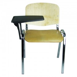 Krzesło Iso Chrom Sklejka z pulpitem
