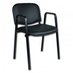 Krzesło Iso Black Skaj z...