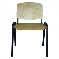 Krzesło Iso Black Sklejka 9 mm