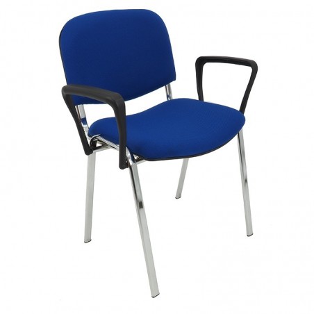 Krzesło konferencyjne iso chrom z podłokietnikami