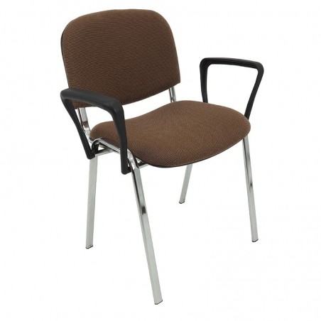 Krzesło konferencyjne iso chrom z podłokietnikami