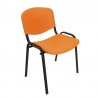 Krzesło Iso Black Plastik