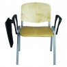 Krzesło Iso Alu Sklejka z pulpitem
