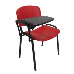 Krzesło Iso Black Plastik z pulpitem