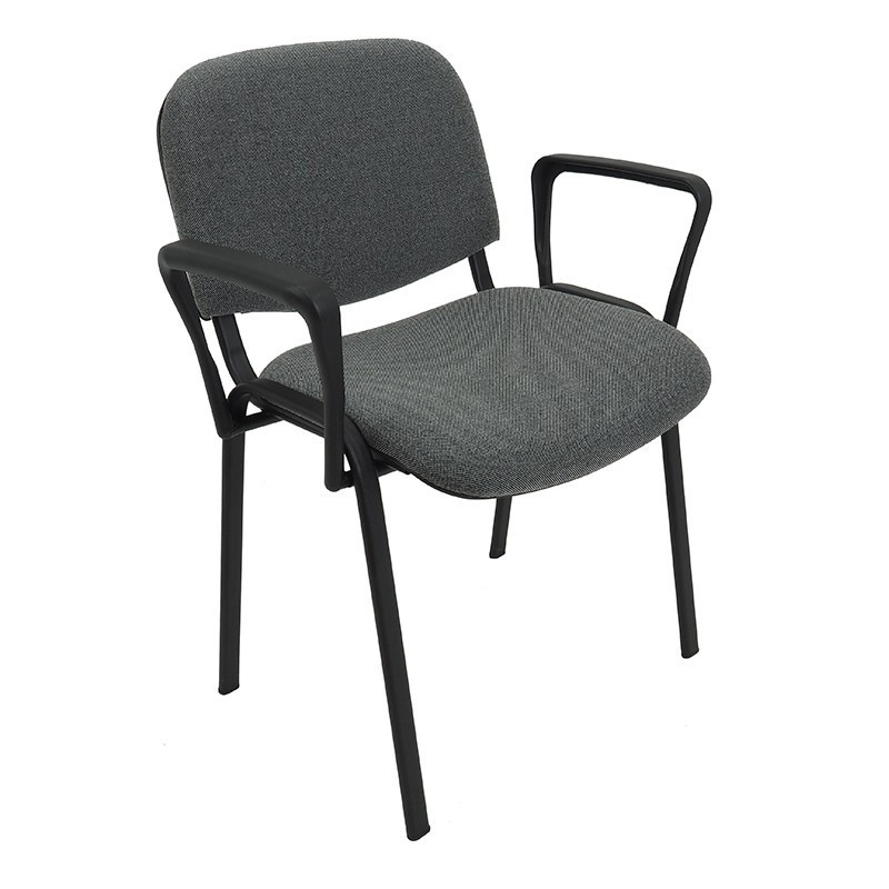 Krzesło Iso Black z podłokietnikami