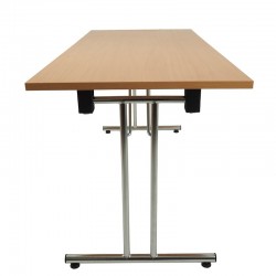 Prostokątny stół składany Chrom Buk 140x80